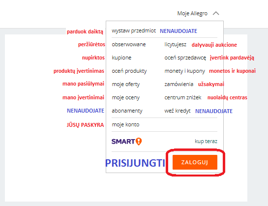 Kaip apsiprkti Allegro - Pirklenkijoje